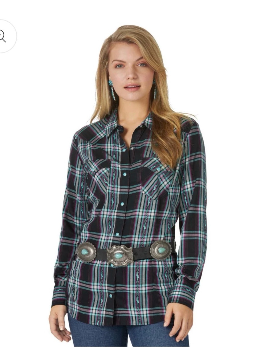 Wrangler Retro | Western Snap Shirt | Size = L